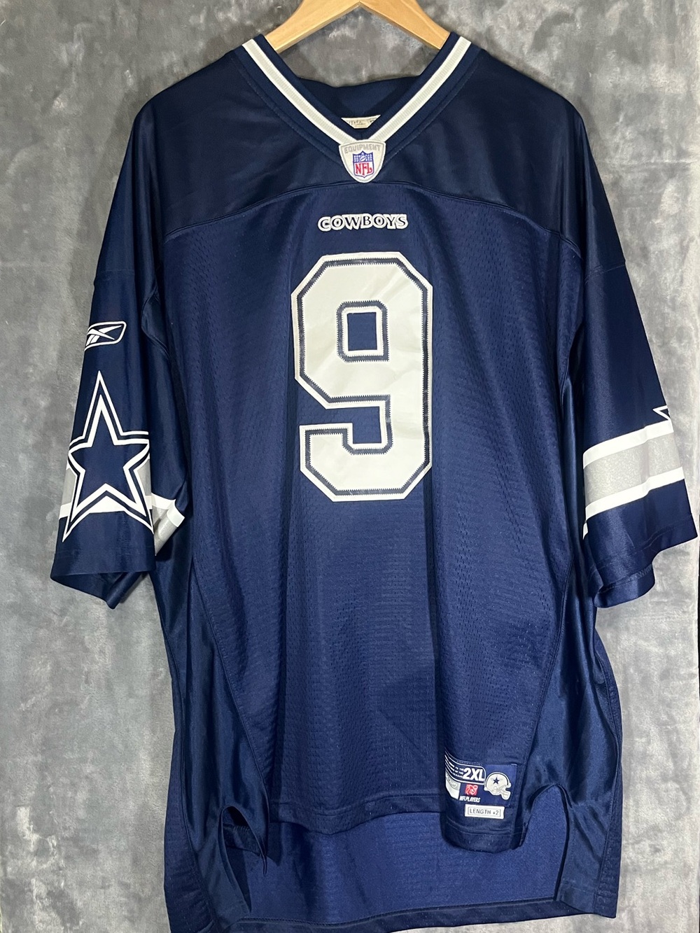 Reebok Dallas Cowboys Navy #9 Football Jersey